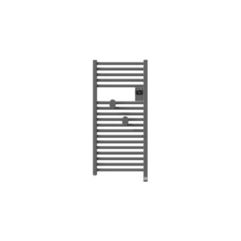 RADIATEUR SÈCHE-SERVIETTES CONNECTÉ RIVA 5 ETROIT 300W GRIS MENHIR THERMOR 471648 (1/4)