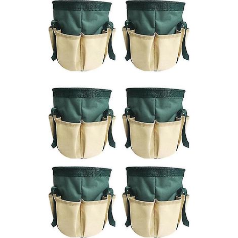 Lot de 6 sacs de rangement pour feuilles de jardin, sac de rangement pour débris de vie, kit d'élagage de jardin, sac de rangement pour jardin (1/3)