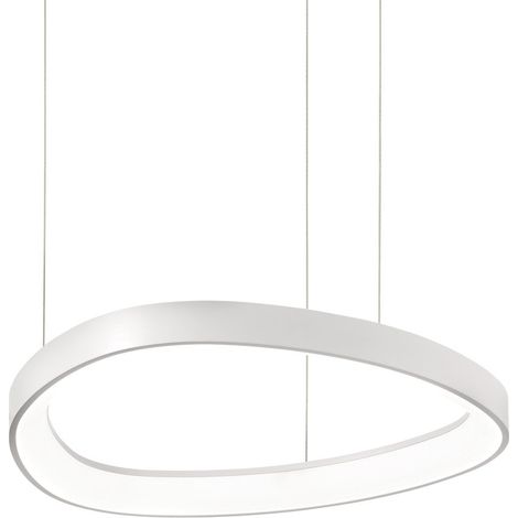 Ideal Lux Sospensione Gemini 1 luce LED integrato bianco metallo