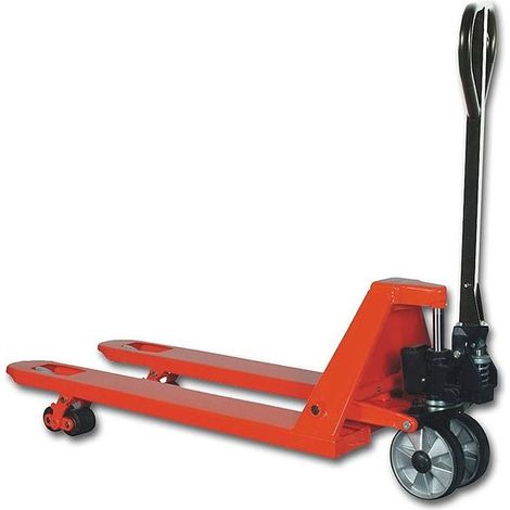 Stockman – Transpalette manuel PRO 2500 Kg 1150x540 mm – Châssis acier 3mm – Rotation timon 200° – Roues caoutchouc 200 mm – CBG25 (1/3)