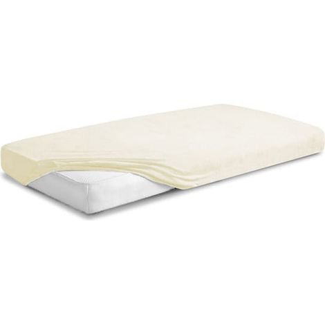 Frottee-Spannbettlaken mit Gummizug, klassisch, 60 x 120 x 10 cm (1/5)