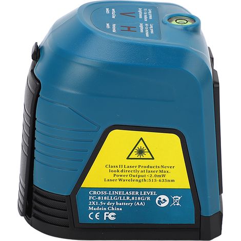 Niveau infrarouge vert miniature FC-818LLG à 2 lignes, niveau de nivellement automatique extérieur de haute précision avec contrôle indépendant, 2 lignes pour l'installation de peinture DIY et les pet (1/5)