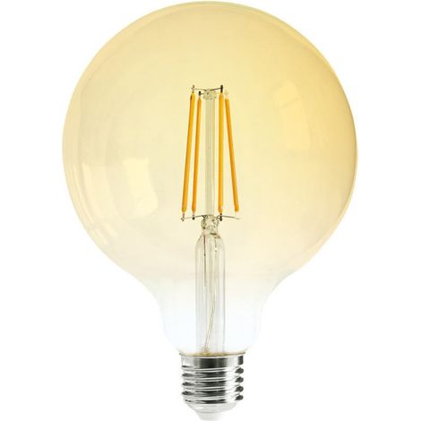 Ampoule Led 8w E27 Globe Ambré Diam. 9.5 Cm (1/2)