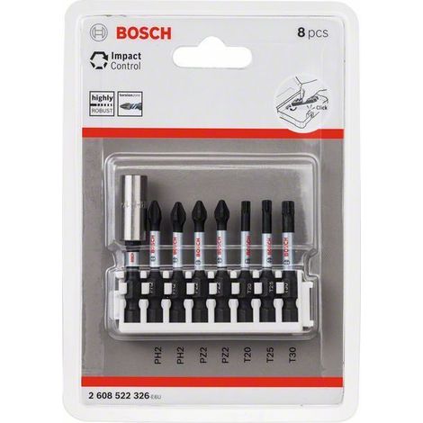 Bosch Accessories 2608522326 2608522326 Bit-Set PH 2, PZ 2, T 20, T 25, T 30    1 Set