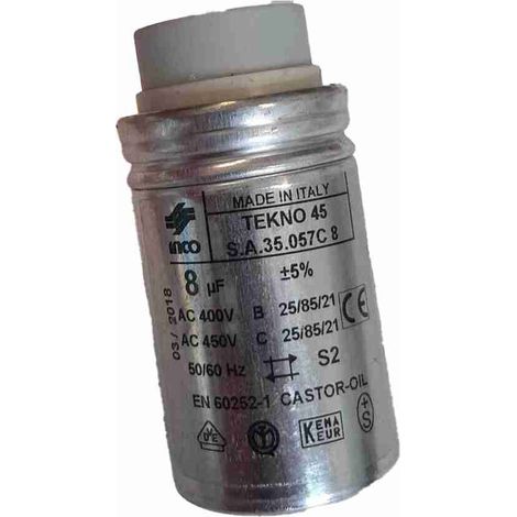 BFT – 2600680 – SP CONDENSATORE 8MF 450V D.35X57 CM.18