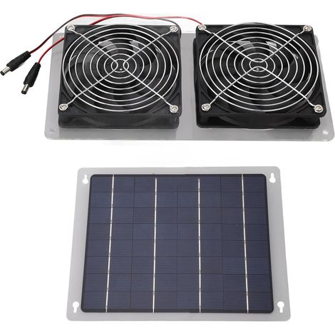 Kit de Ventilateur à Panneau Solaire, Puissant et Stable, 100W, Ventilateur de Refroidissement à énergie Solaire pour Poulailler et Grenier (1/4)