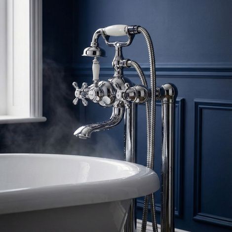 PaulGurkes Robinet de bain rétro pour baignoires autoportantes (1/5)