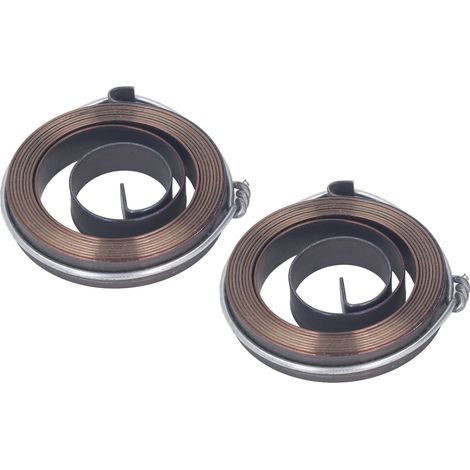 Lot de 2 ressorts de rappel pour perceuse à colonne en acier chromé, ressort hélicoïdal de retour mandrin rechange accessoires perceuse établi (1/5)