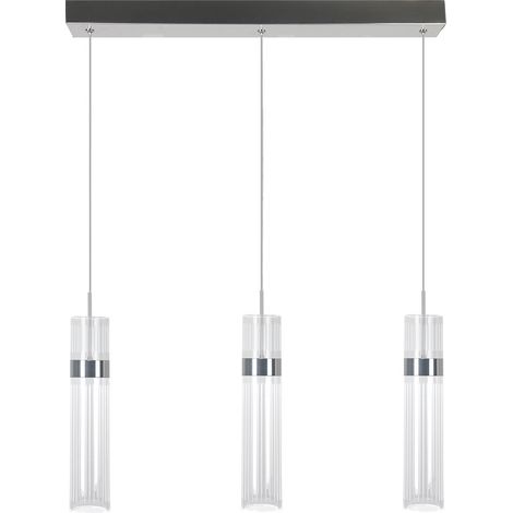 Lampada sospensione Ambiente cromata 60cm LED CCT 6W (1/5)