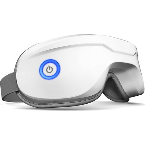 Massaggiatore oculare con funzione riscaldante, Maschera per occhi riscaldata con musica Bluetooth, Massaggiatore facciale, Maschera per emicranie e mal di testa, Miglioramento del sonno (1/5)