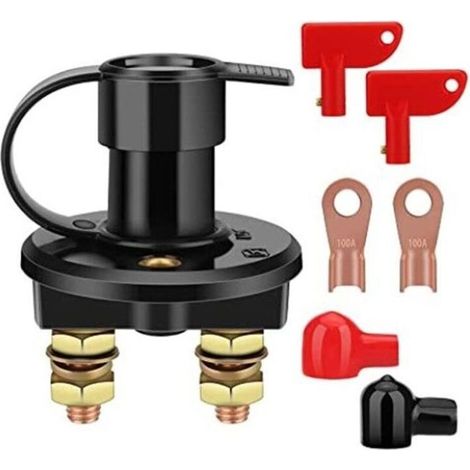 Batterietrennschalter für Fahrzeuge, 12V/24V-Gleichstrom-Batterietrennschalter, Kfz-Batterietrennschalter für Autos, Boote und Lkw (1/5)