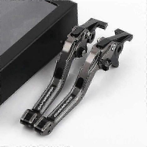 Leviers de frein et d'embrayage courts CNC (CAPONORD Titane) compatibles avec les motos Aprilia RST 1000 Futura RST1000 (2001-2004) et Caponord ETV1000 ETV 1000 (2002-2007). (1/5)