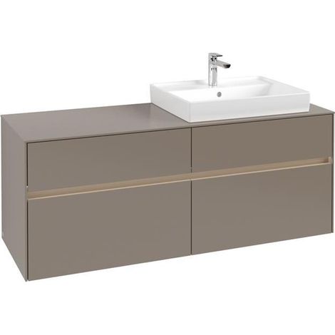 VB WTUS Collaro C086B0 1400x548x500mm avec cloche. 4 extraits WT re Gris Truffe