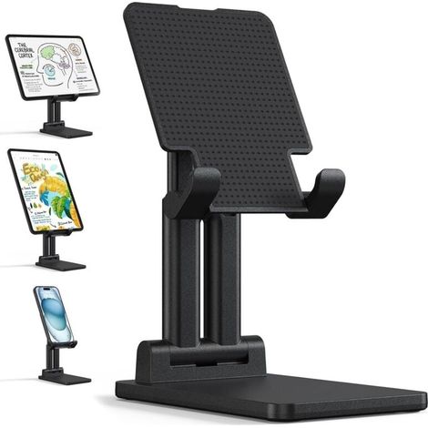 Supporto per monitor portatile, pieghevole, robusto, da scrivania, con angolo regolabile, compatibile con monitor per laptop, iPad e tablet. (1/4)