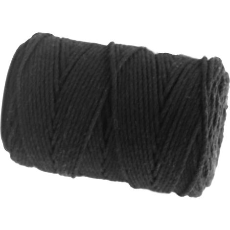 Corde noire artisanale de 2 mm et 200 m, idéale pour la tapisserie, l'emballage de boulettes de riz, les étiquettes et la décoration. (1/5)