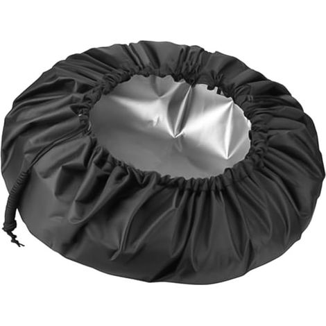 Housse de protection pour robot tondeuse - Tissu Oxford 210D/420D robuste - Imperméable et résistant aux UV - Protection toutes saisons - Pour tondeuse - 113 x 100 cm - Noir (420D) (1/5)