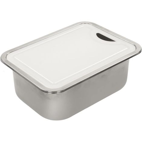 Kit de Lavabo de Cuisine en Acier Inoxydable de qualité 304, pour Camping-Car, avec Planche à Découper en Acrylique, évier de Bar sous Plan à Un Bol,Pièces de camping-car (1/5)