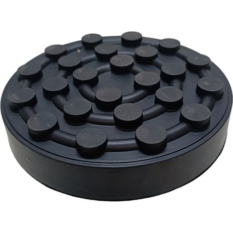 TAMPONE IN GOMMA CRIC SOLLEVATORE SUPPORTO CRIC DA FOSSA Ø125mm STELO Ø25mm (1/3)