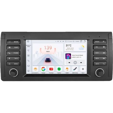 Reproductor multimedia para coche, modos día y noche, soporte multimedia, compatible con BMW X5 E53 E39 M5 1996-2003, S6 (6 GB 64 GB) (1/2)