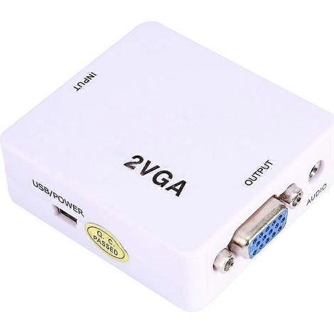 Mini convertisseur HDMI vers VGA avec câble USB, adaptateur convertisseur 1080p ( ) (1/5)