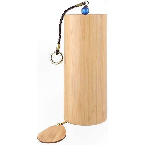 Carillon de méditation en bambou pour une utilisation en extérieur, avec des sons de vent apaisants et des accords harmonieux (1/5)