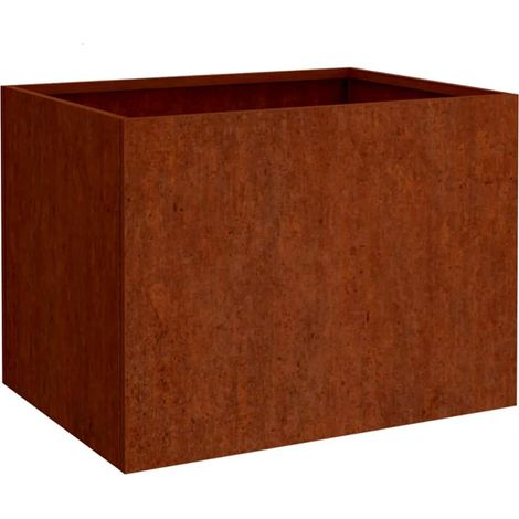 Jardinera de acero corten 62x47x46 cm vidaXL