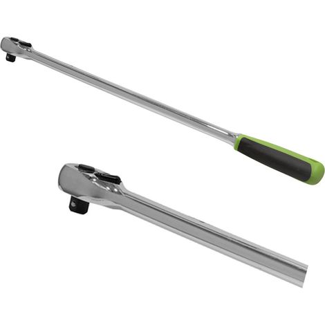 Sealey S01206 3/8inSq Drive Ratchet Wrench Extra Long Pear-Head Flip Reverse