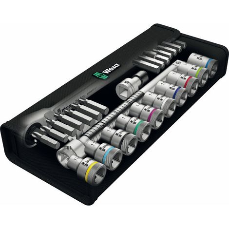 Llave Vaso Zyklop 1/2" 10-19Mm Jgo 28Pz Metal Switch Wera
