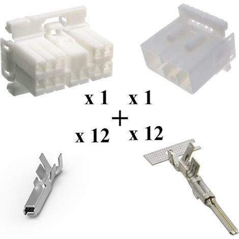 Kit Connettore Multilock Serie 070 Maschio Femmina 12 Vie