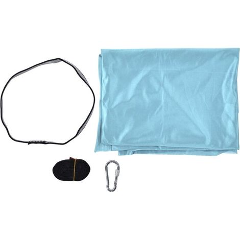 Hamac de Yoga Aérien Résistant Élastique 25KN avec Anneaux en O pour le Raffermissement Corporel - Bleu Clair (1/5)