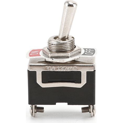 AC220V 20V EIN/AUS 2-Positionen 2-Pin-Wippschalter für Auto-Armaturenbrettbeleuchtung (6er-Pack, Schwarz) (1/4)