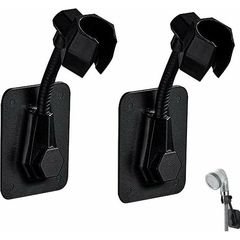 Support pommeau de douche sans perçage réglable lot de 2 (1/5)