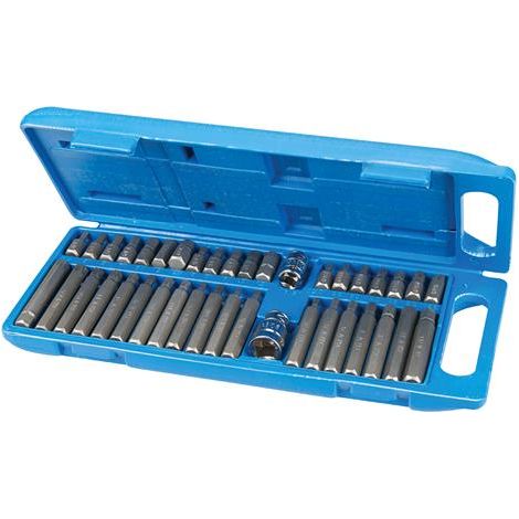 Silverline Set di punte Hex, Torx e scanalate 40 pz 40 pz