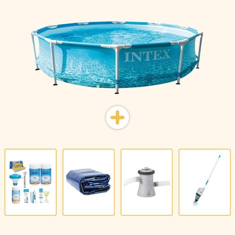 Intex Piscine Tubulaire Ronde - 305x76 cm - 5-pièces S165 (1/5)