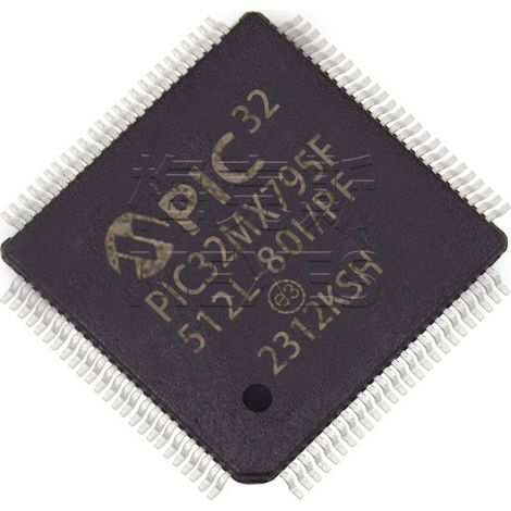 Composants électroniques de microcontrôleur (MCU) PIC32MX795F512L-80I/PF et PIC16F887-I/PT (5 unités de chaque)