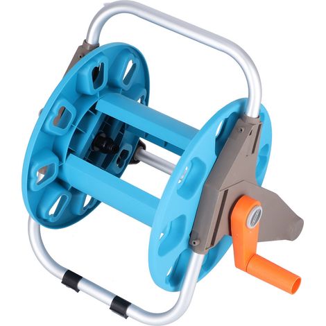 Support de tuyau d'arrosage G1/2 pour tuyau de 30 m, chariot de rangement et outil de lavage de voiture.