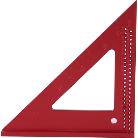 Dreieckiger Aluminium-Anreißstab (45/90 Grad), Lochmarkierungslehre für Holzbearbeitung, Lochmarkierungslineal, dreieckiger Aluminium-Anreißstab, Markierungswerkzeug