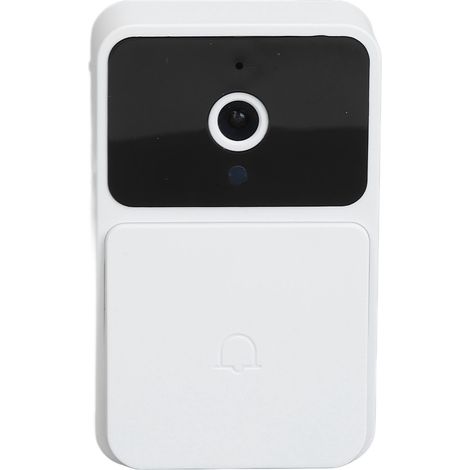 Sonnette vidéo connectée WiFi avec interphone et vision nocturne 850N, permettant la surveillance à distance sans fil. (1/5)