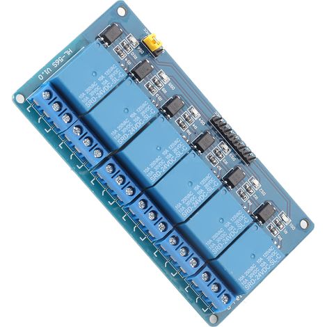 6-Kanal-Relaismodul mit Niedrigpegel-Triggerung und Optokoppler, 24 V (1/5)