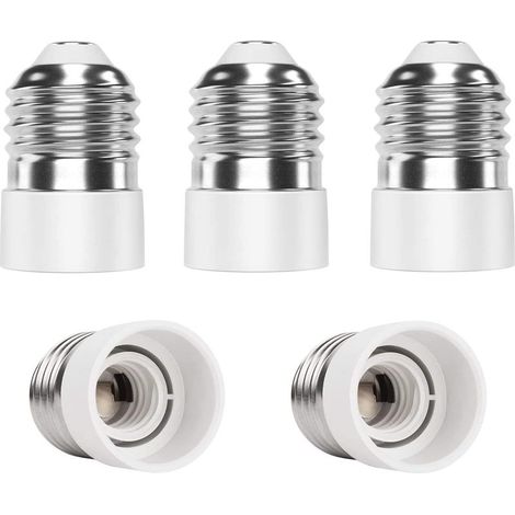 Convertisseur E27 E14 - Adaptateur De Douille Pour Lampes Led Et Fluocompactes - Lot De 5 (1/5)
