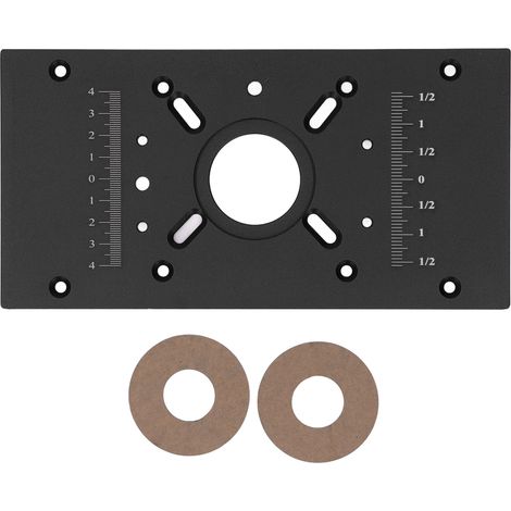 Plaque d'insertion de Table de routeur, système de levage en alliage d'aluminium, accessoire de planche de Base pour le travail du bois noir