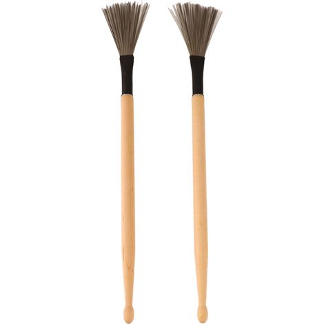 balais de baguettes en bois, jeu de fils rétractables, accessoires pour instruments de musique