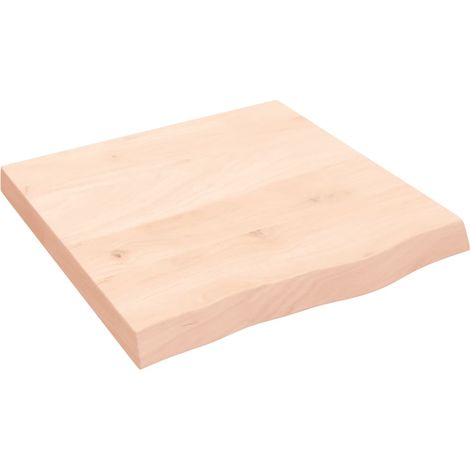 Maison Exclusive - Wandregal 60x60x(2-6) cm Massivholz Eiche Unbe (1/5)