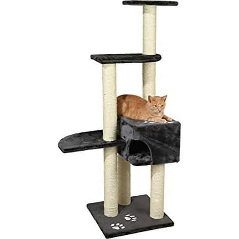 Alicante scratching post, 142 cm, anthracite (1/4)