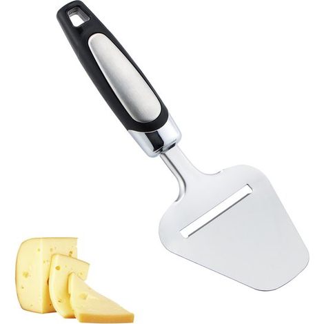 Cortador de queso, Cortador de mantequilla, Corta el queso fácilmente, Cortador de queso de acero inoxidable, Apto para cortar queso, Plateado (1/5)