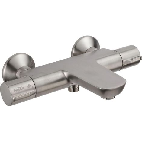 mitigeur - bain / douche - thermostatique - alterna concerto 3 - inox brossé - alterna 7936666