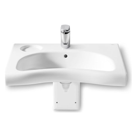 Lavabo de porcelana mural para discapacitados MERIDIAN - ROCA