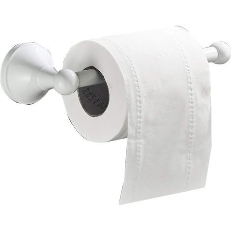 1 - Porte-rouleau - Barre papier hygiénique - Laiton blanc - Montage mural à vis pour salle de bain et cuisine 20x7,2x5,6cm (1/5)