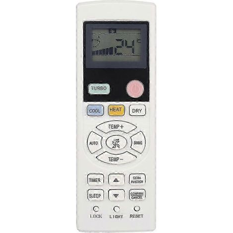 Télécommande de remplacement pour climatiseur Haier YL-HD04, YR-HD01, YR-HD06 et YL-HD02 (référence 0010401511G kns) (1/5)