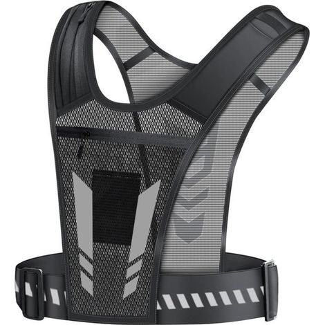 Running Vest Support de téléphone Portable, Support de téléphone Portable d'épaule réfléchissant, entraînement Respirant Gilet (1/4)